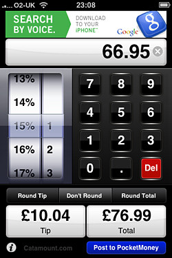 iPhone - Check Please - Tip and VAT Tax Calculator app for the iphone