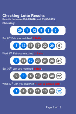 national lottery lotto checker