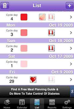Period Plus Menstrual Calendar for the iphone