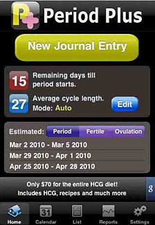 Period Plus Menstrual Calendar for the iphone