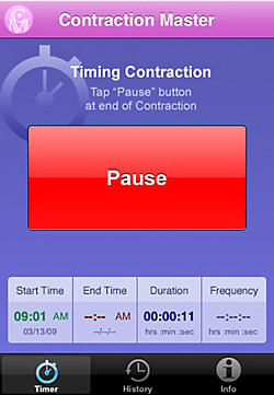 best free pregnancy app with contraction timing
