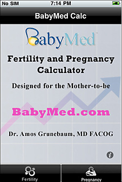 Fertility And Pregnancy Calculator App For The Iphone