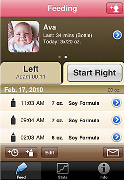 Baby Nursing Master app for the iphone, breast feeding app, nursing app, nursing master app,breast feeding iphone, nursing iphone, nursing master iphone